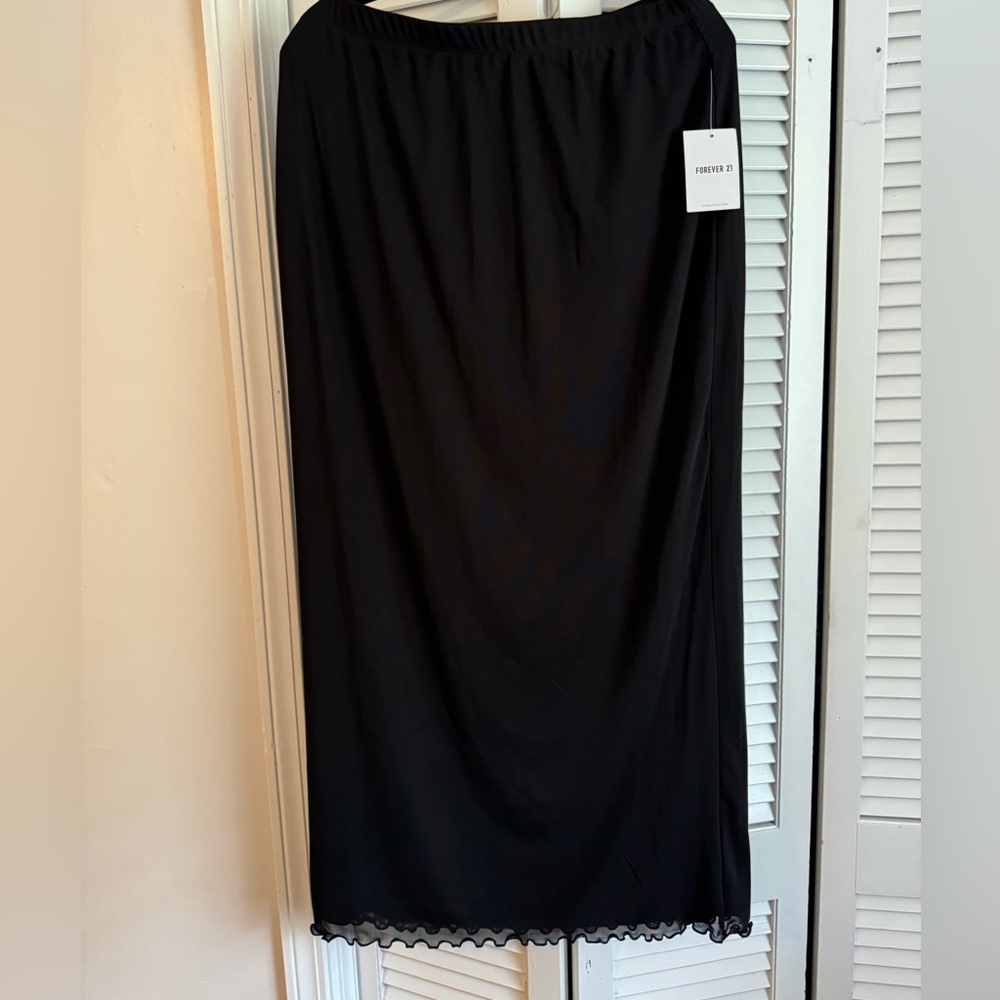 Forever 21 Black Maxi Skirt